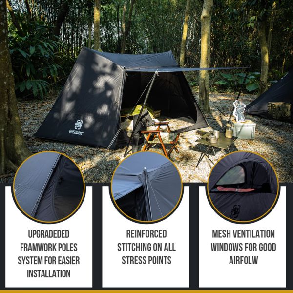 Onetigris – Tente De Camping En Plein Air, Abri Unique Avec