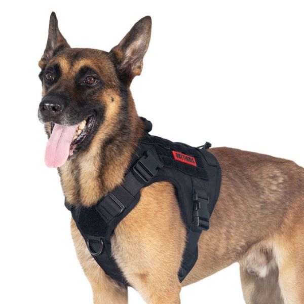 OneTigris Tactical K9 Trainning Service Dog Harness Nylon Vest for M L XL Dog 