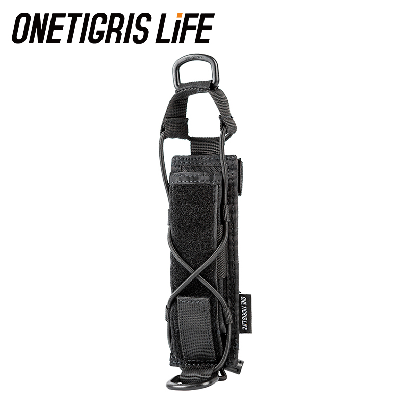 Black OneTigris Flashlight Pouch Holster Tactical Molle 1000D Cordura Nylon Flashlight Pouch Holder