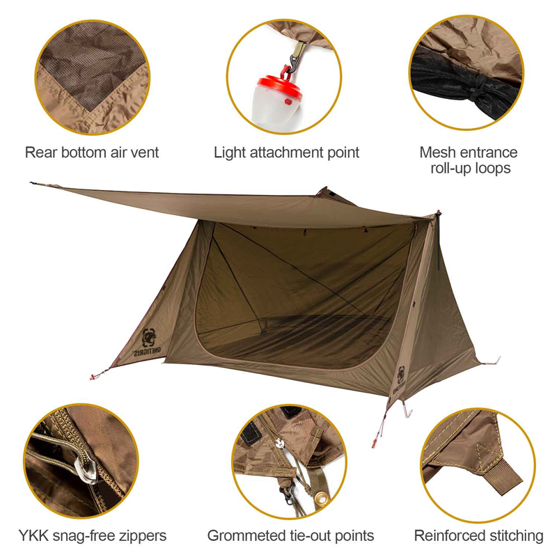 Backpacking Tent Backwoods Bungalow Ultralight Bushcraft Shelter 2.0 