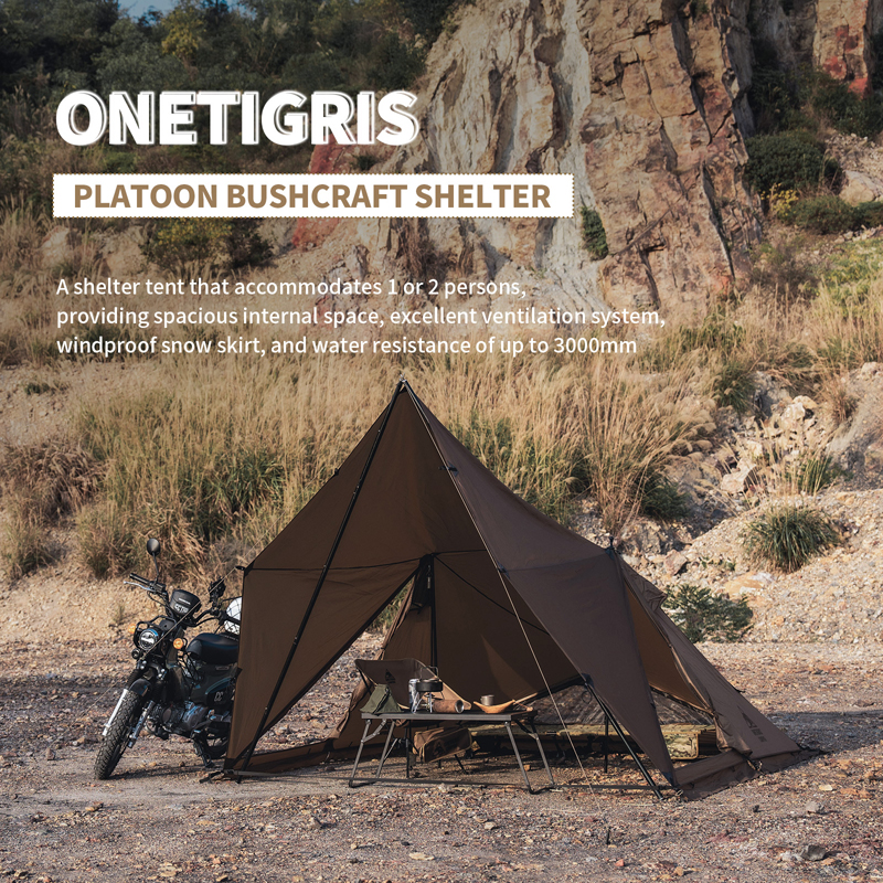 Display of PLATOON Camping Tent