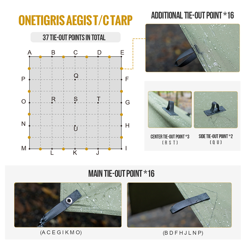 OneTigris AEGIS T/C Camping Tarp