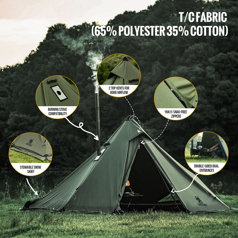 OneTigris CONIFER T/C Chimney Tent