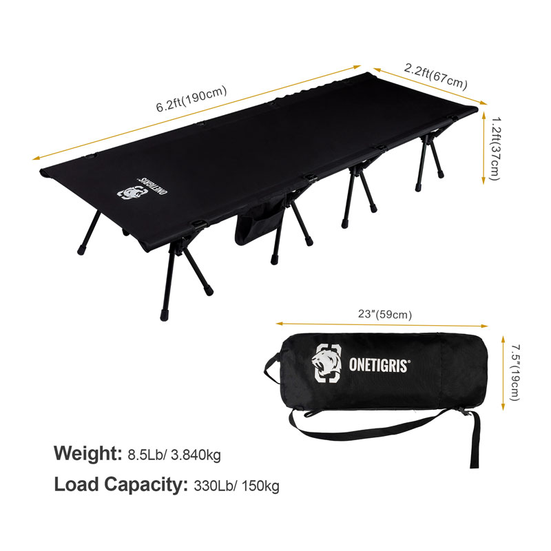 Size of OneTigris Camping Cot