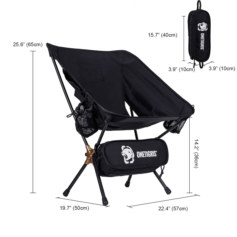 size of OneTigris Portable Camping Chair 04