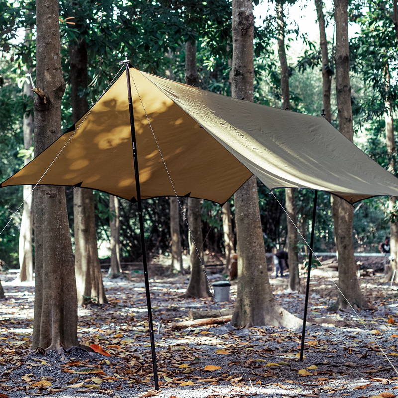 OneTigris Outdoor Height Adjustable Tarp Camping Pole Set 