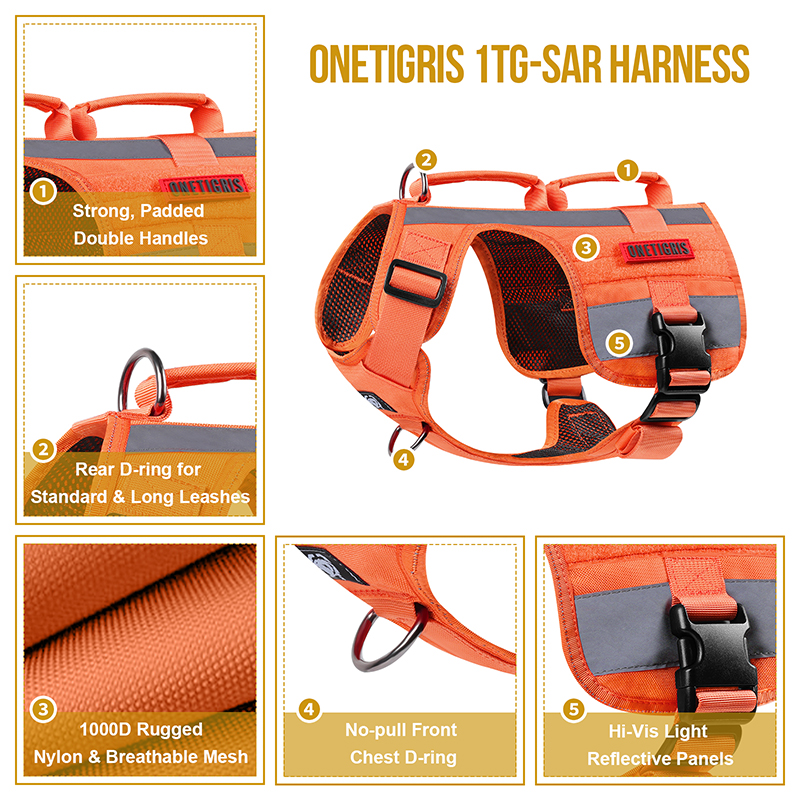OneTigris 1TG-SAR K9 Harness