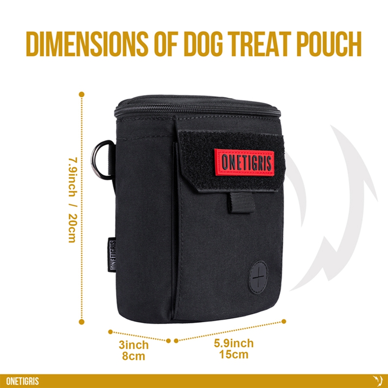 Size of OneTigris Dog Treat Pouch 21 