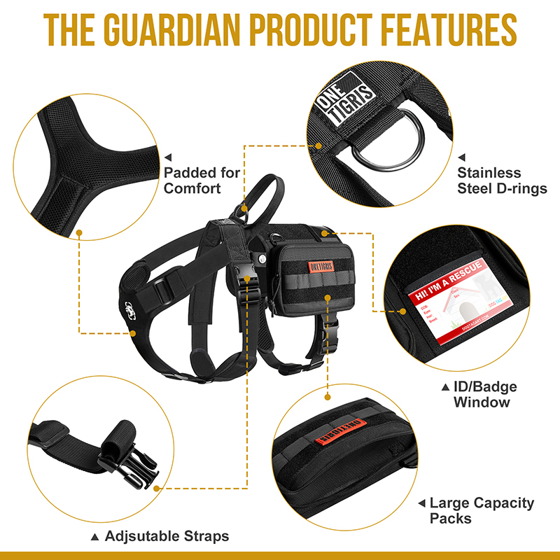 The features of onetigris guardian harness set