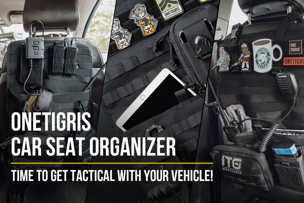 OneTigris Tactical MOLLE Car Seat Organizer