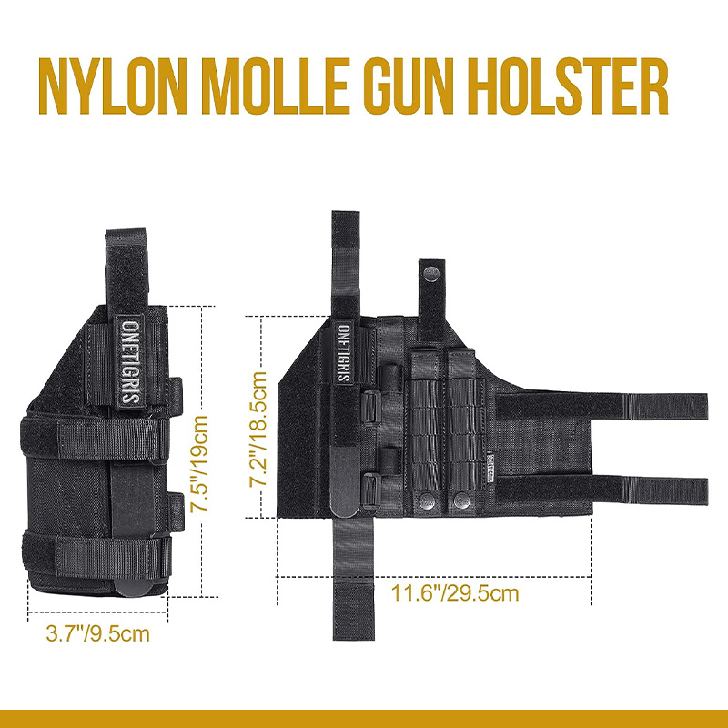 Size of OneTigris Pistol Holster 05
