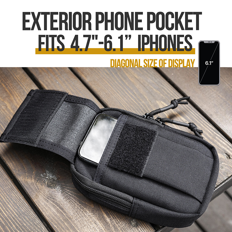 Details about   OneTigris 2Pcs Pouches Portable Tactical MOLLE EDC Belt Waist Bag Pack Pouch 