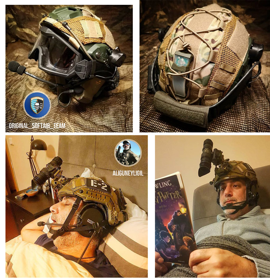 OneTigris Tactical Multicam Helmet Cover For XL Ops-Core FAST PJ Airsoft Helmets 