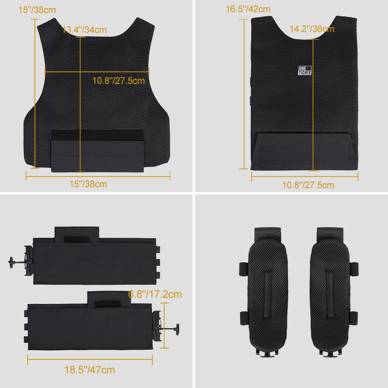 Size of OneTigris FYR Tactical Vest