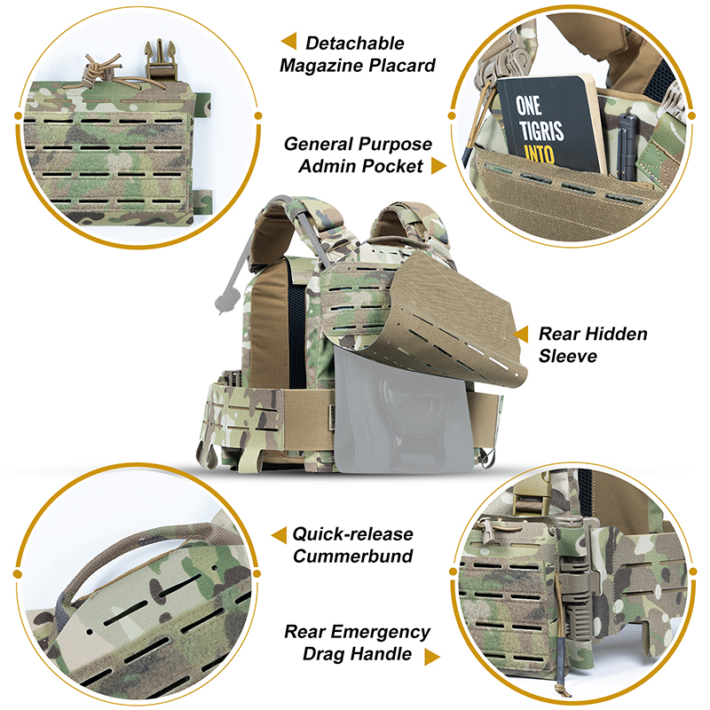 Display of FLPC-4QD Tactical Vest 