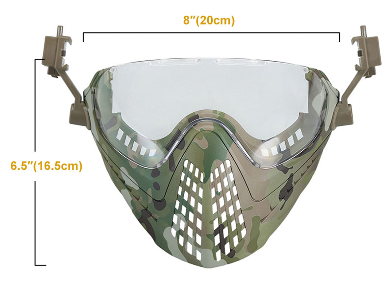 Size of OneTigris Tactical Helmet 22